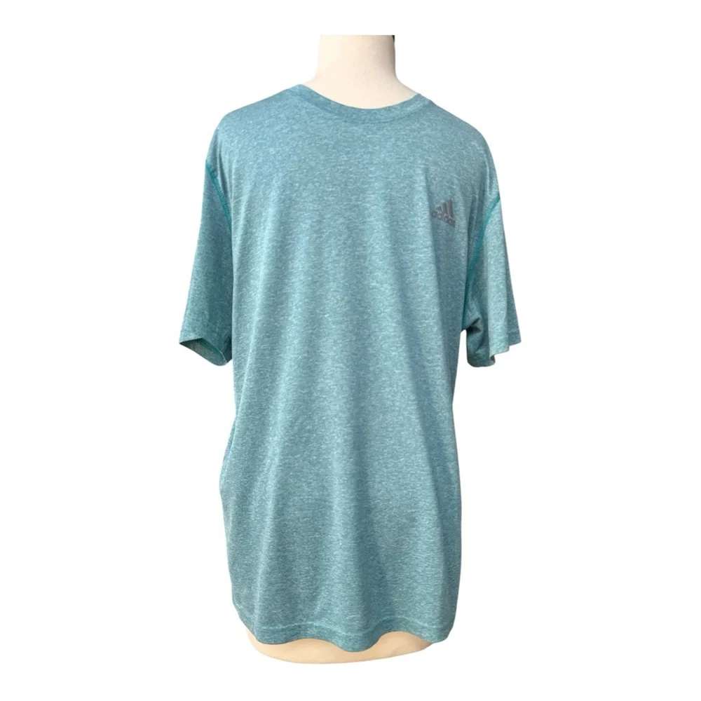 Adidas Aqua Unisex Short Sleeve Tee Shirt Size L‎ Sport Casual Logo Minimalist